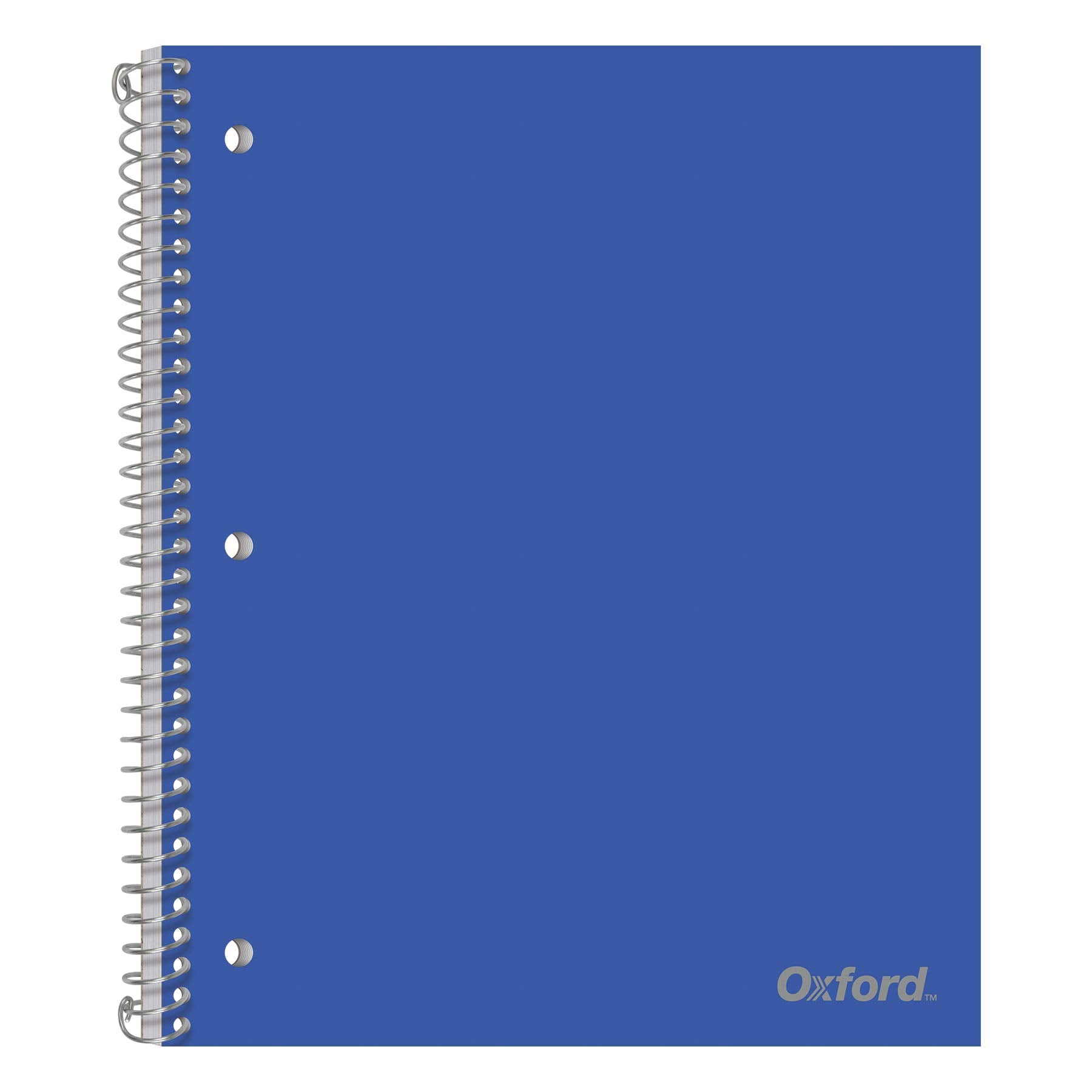 Oxford 1-Subject Poly Notebook, 8.5 X 11 Inches, 3-Hole Punch, College Rule, 100 Sheets Per Journal, Durable Poly Storage Pocket
